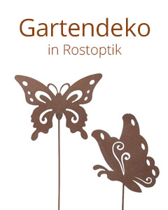 Gartendeko in Rostoptik